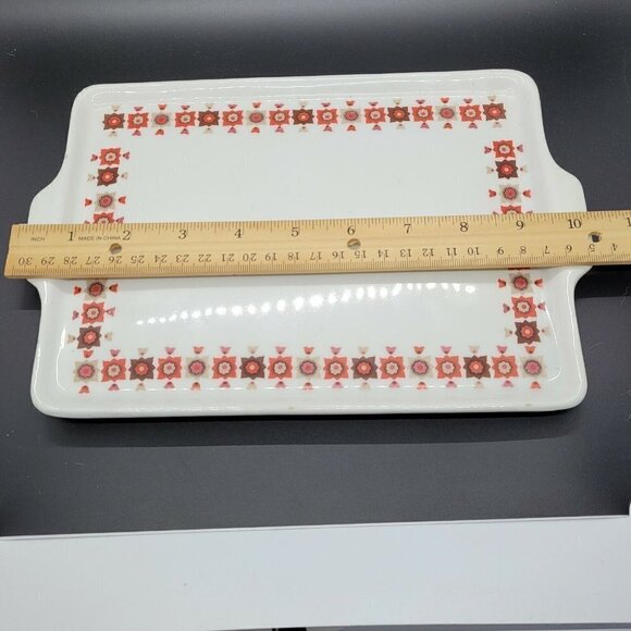 Decorative Ceramic Italian Tray Marked ACR Trinket Catch All Dresser Tray Decor - Picture 3 of 11